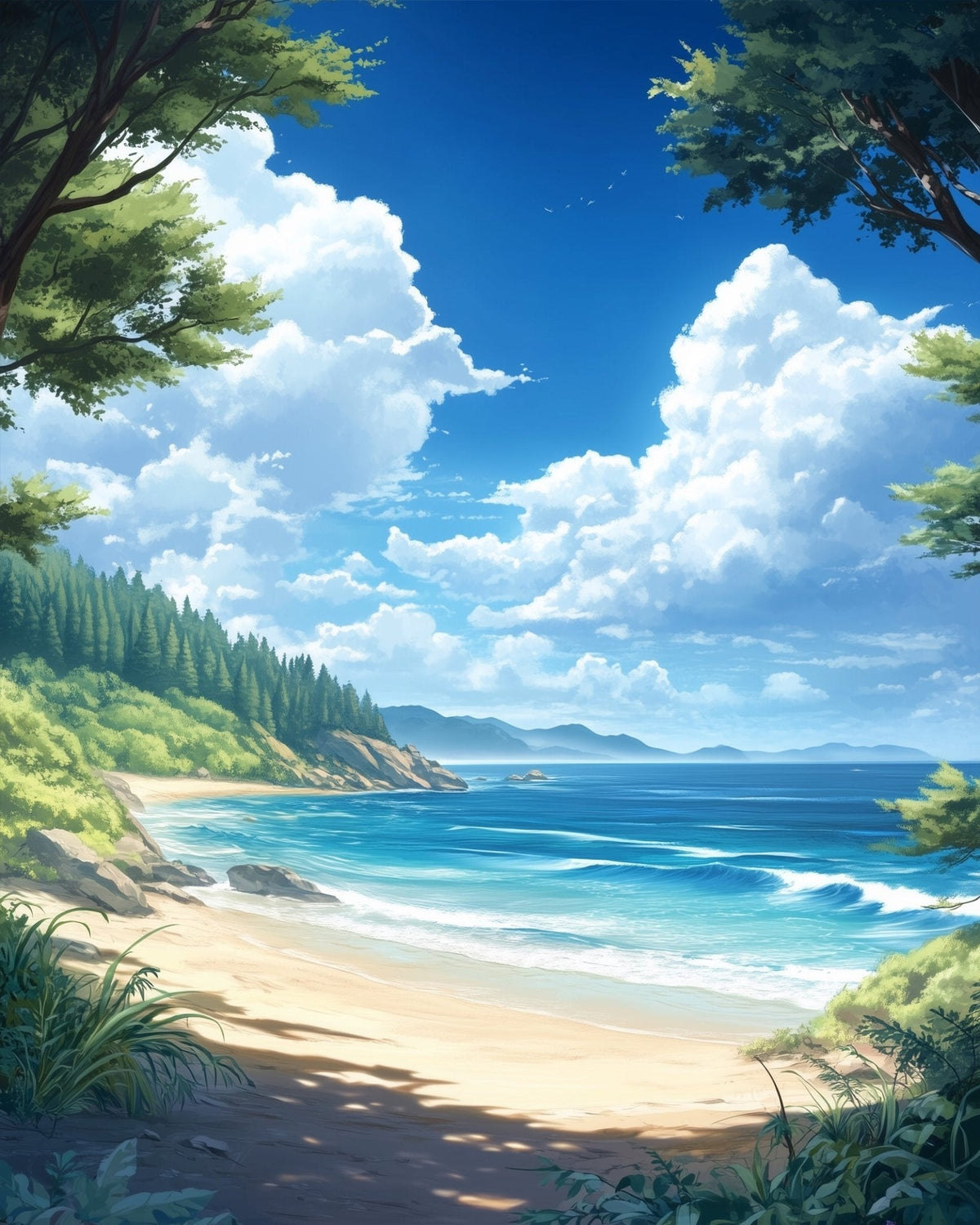Tranquil Beach View - Sea Landscape - Judy Paint