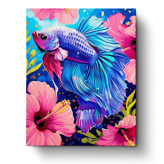 Tranquil Betta Fish - Meditation - Judy Paint