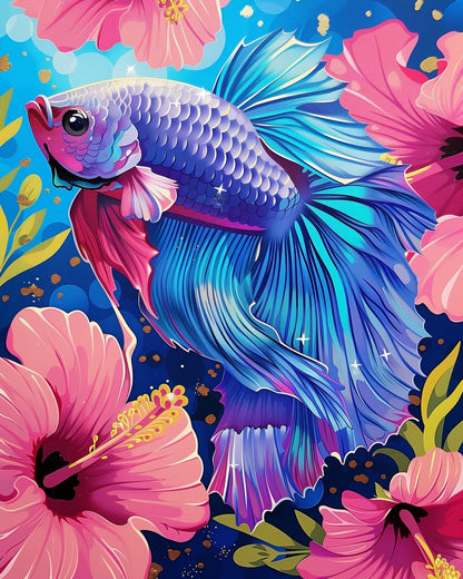 Tranquil Betta Fish - Meditation - Judy Paint