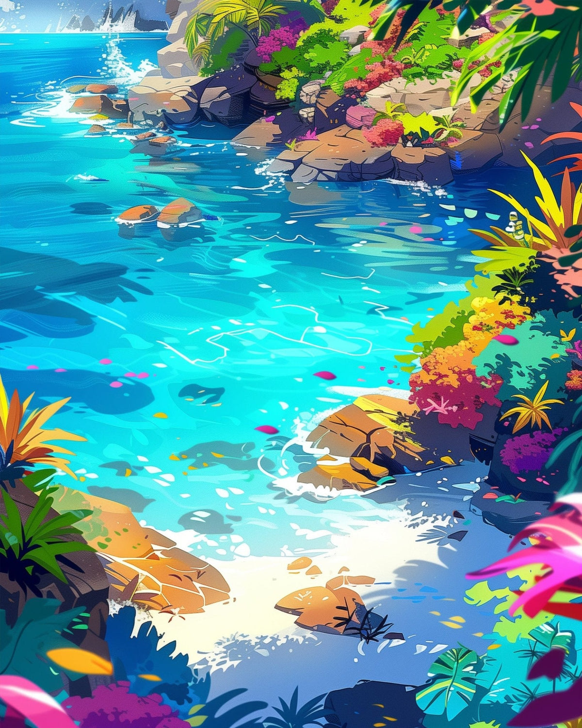 Tranquil Cove Escape - Sea Landscape - Judy Paint