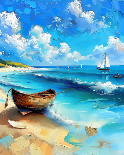 Tranquil Day at the Beach - Judy Paint