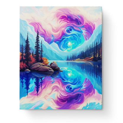 Tranquil Lake Reflection - Meditation - Judy Paint