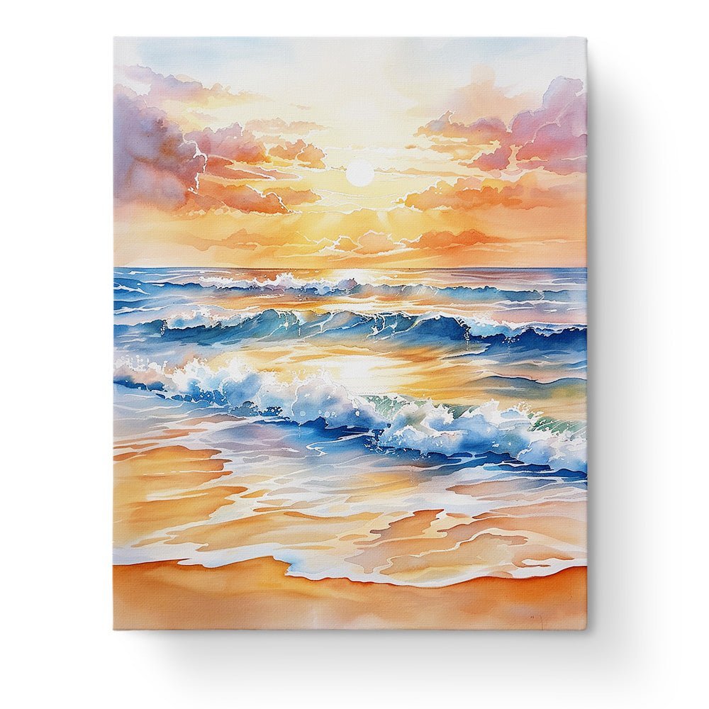 Tranquil Ocean Sunset - Sea Landscape - Judy Paint