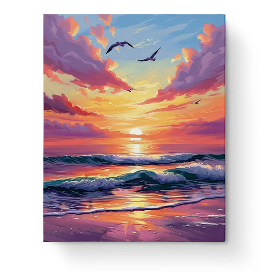 Tranquil Sunset Serenity - Sea Landscape - Judy Paint