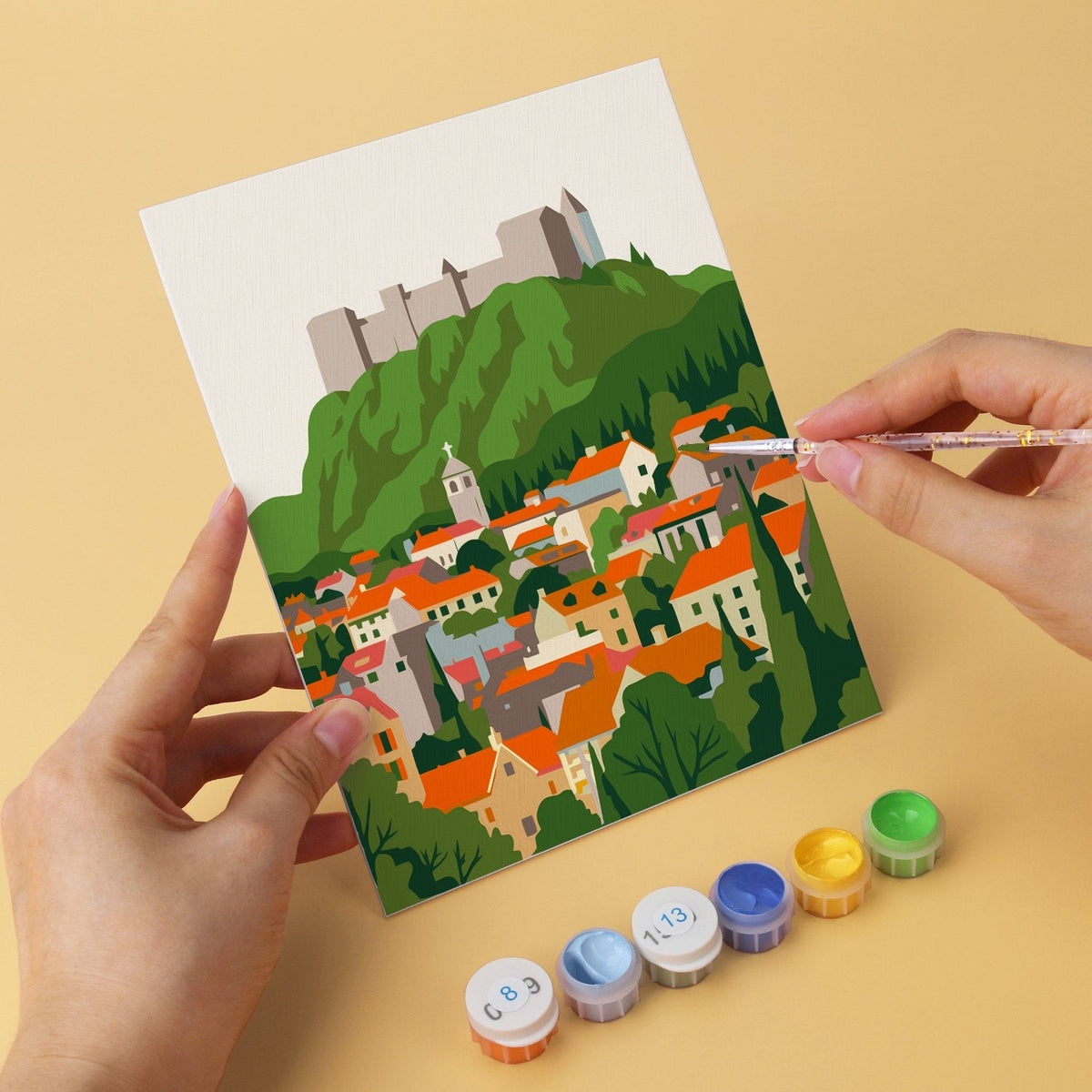 Travel Views – Set of 6 Mini Paintings - Judy Paint