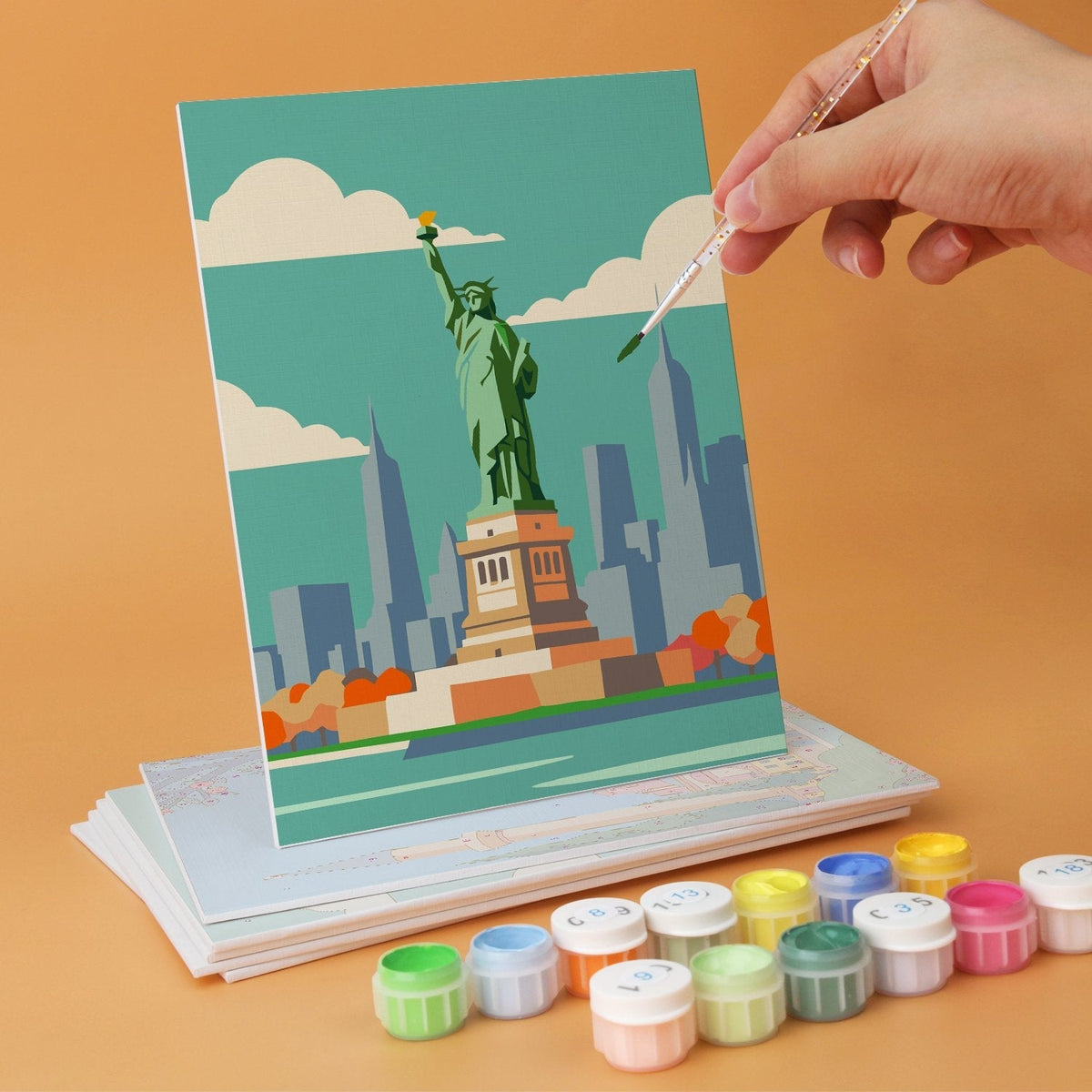 Travel Views – Set of 6 Mini Paintings - Judy Paint
