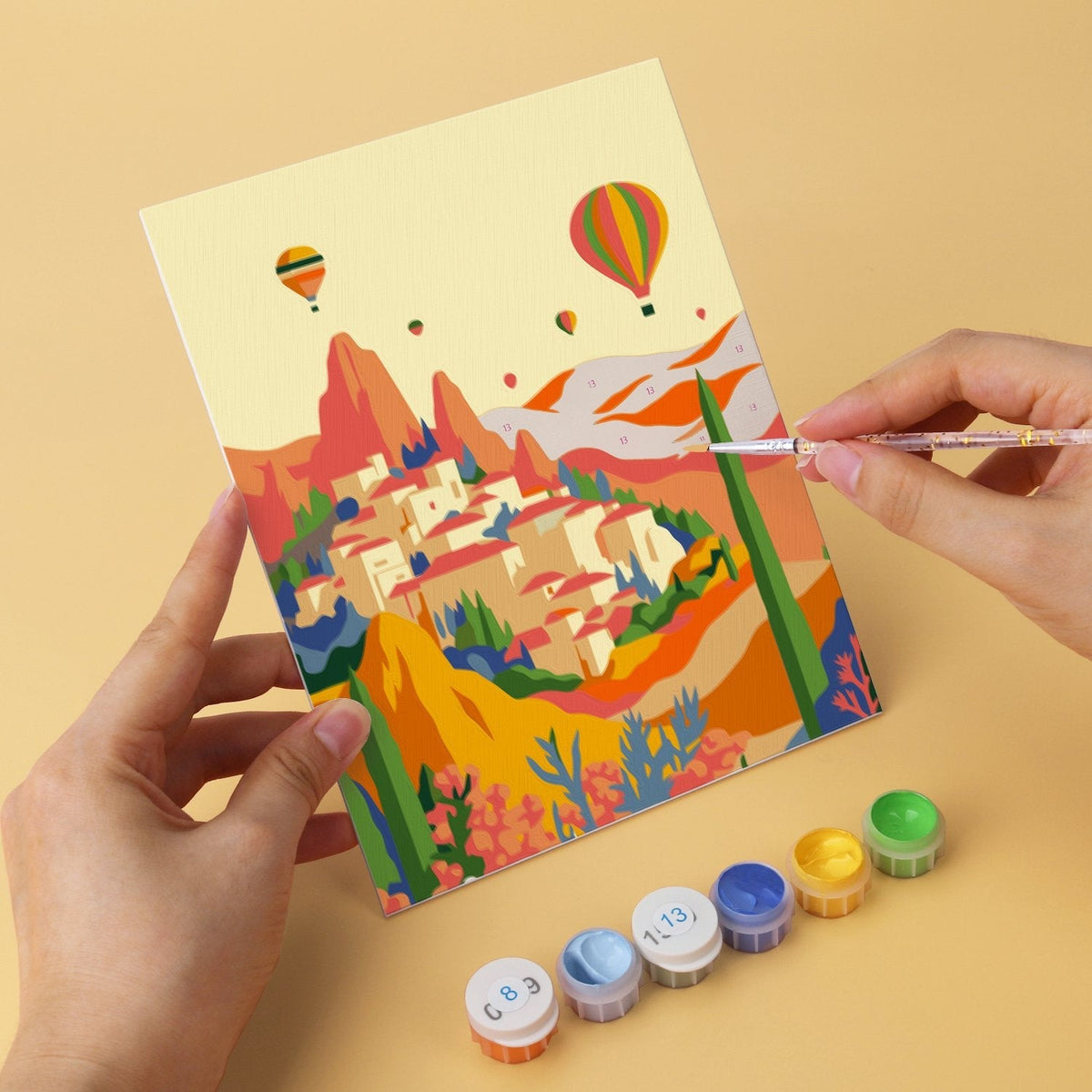 Travel Views – Set of 6 Mini Paintings - Judy Paint