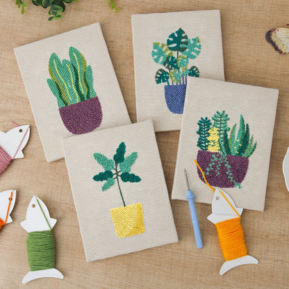 Trendy Foliage - Set of 4 - Judy Paint