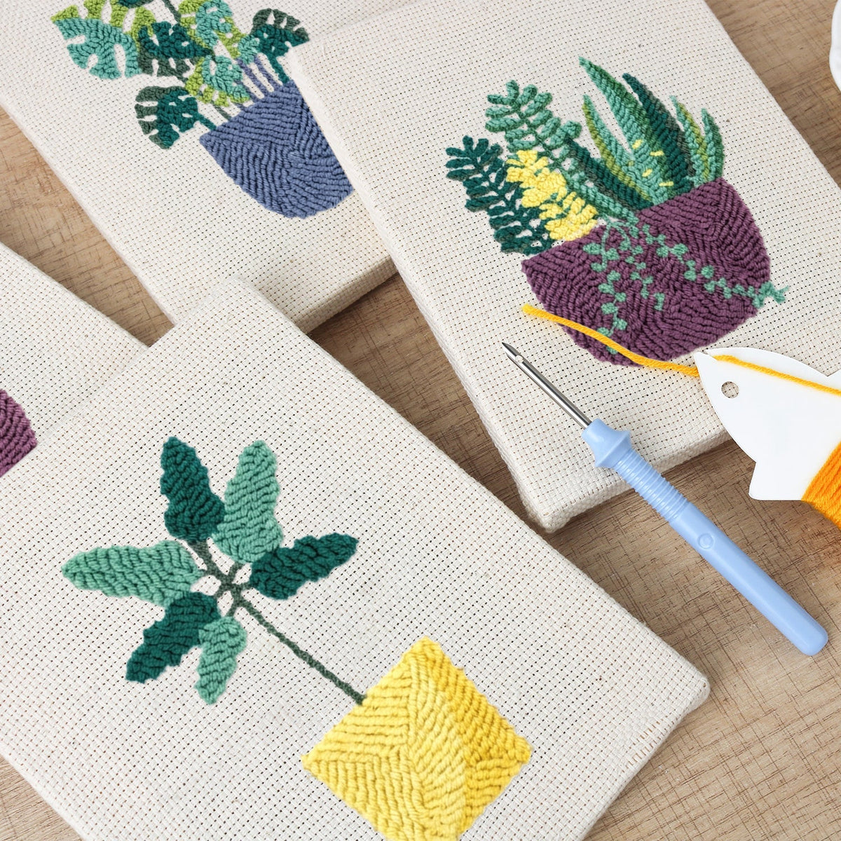 Trendy Foliage - Set of 4 - Judy Paint