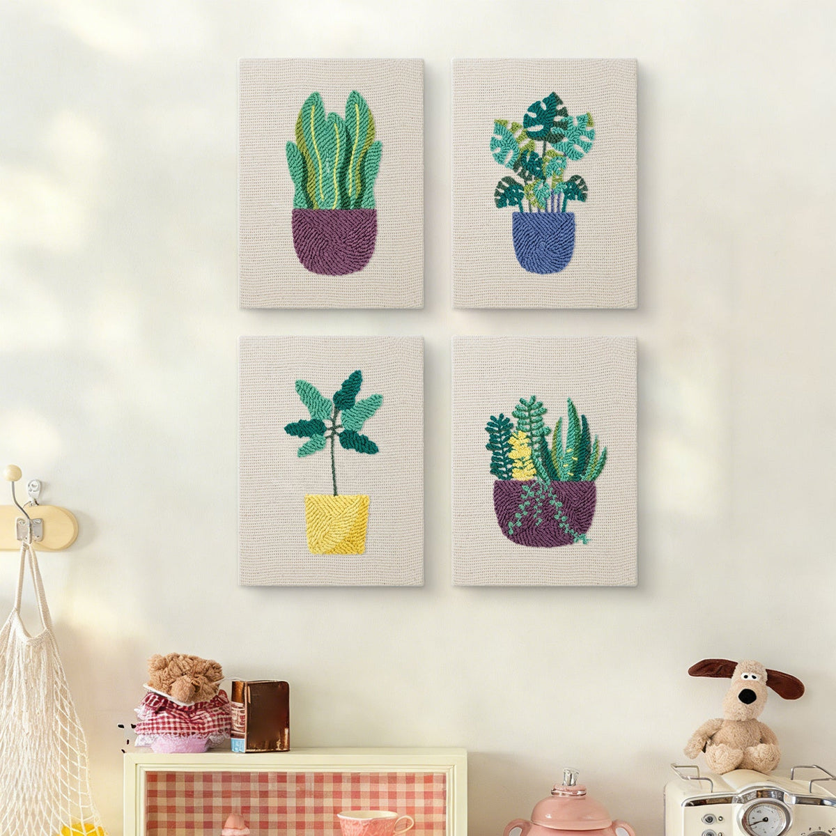 Trendy Foliage - Set of 4 - Judy Paint