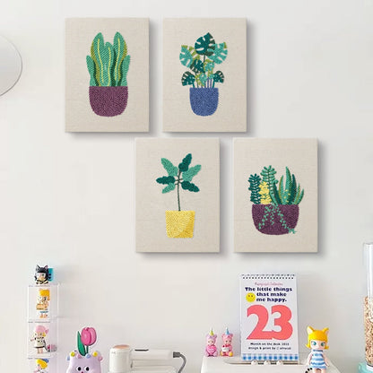 Trendy Foliage - Set of 4 - Judy Paint