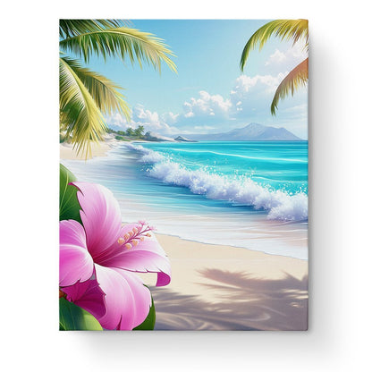 Tropical Beach Serenity - Sea Landscape - Judy Paint
