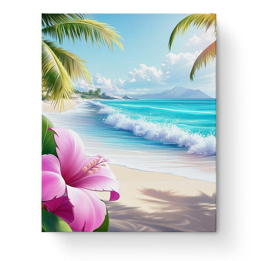 Tropical Beach Serenity - Sea Landscape - Judy Paint
