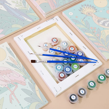 Tropical Birds mini painting set