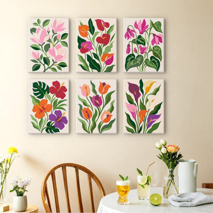 Tropical Blossoms mini painting set