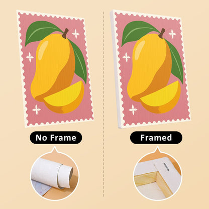 No frame vs. framed canvas
