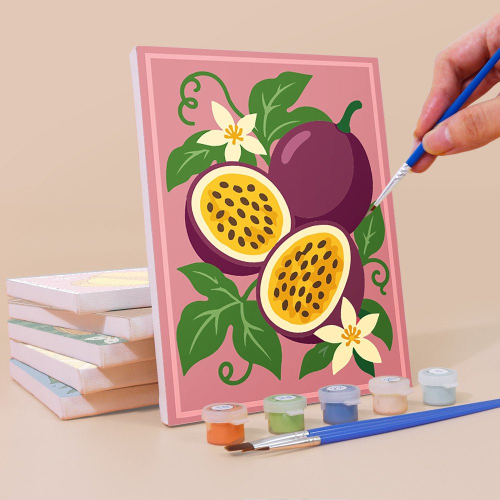 Tropical Fruit Stamps mini painting set