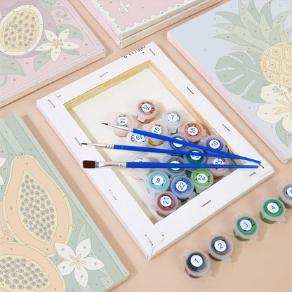 Tropical Fruit Stamps mini painting set