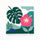 Tropical Monstera & Hibiscus - Square Edition