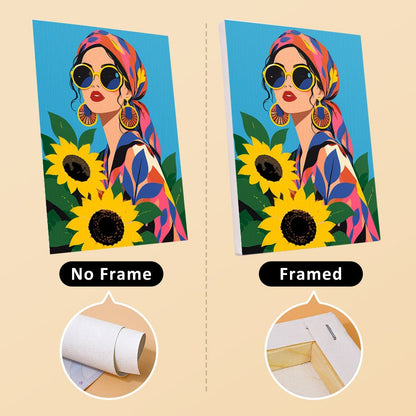 No frame vs. framed canvas