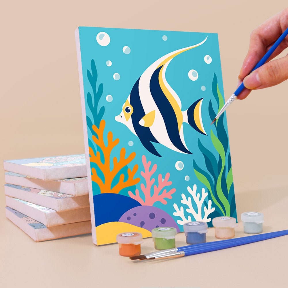 Tropical Reef Fish mini painting set