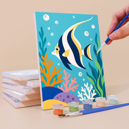Tropical Reef Fish mini painting set