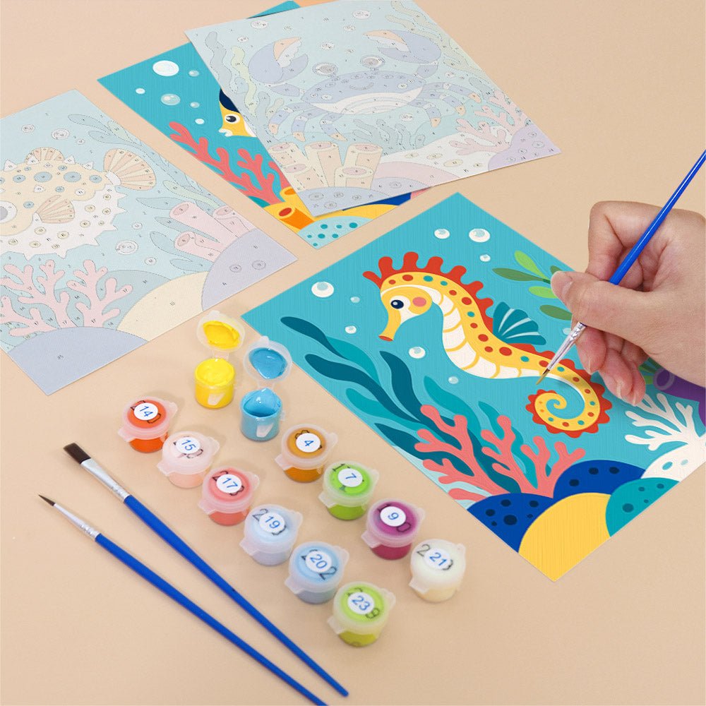 Tropical Reef Fish mini painting set