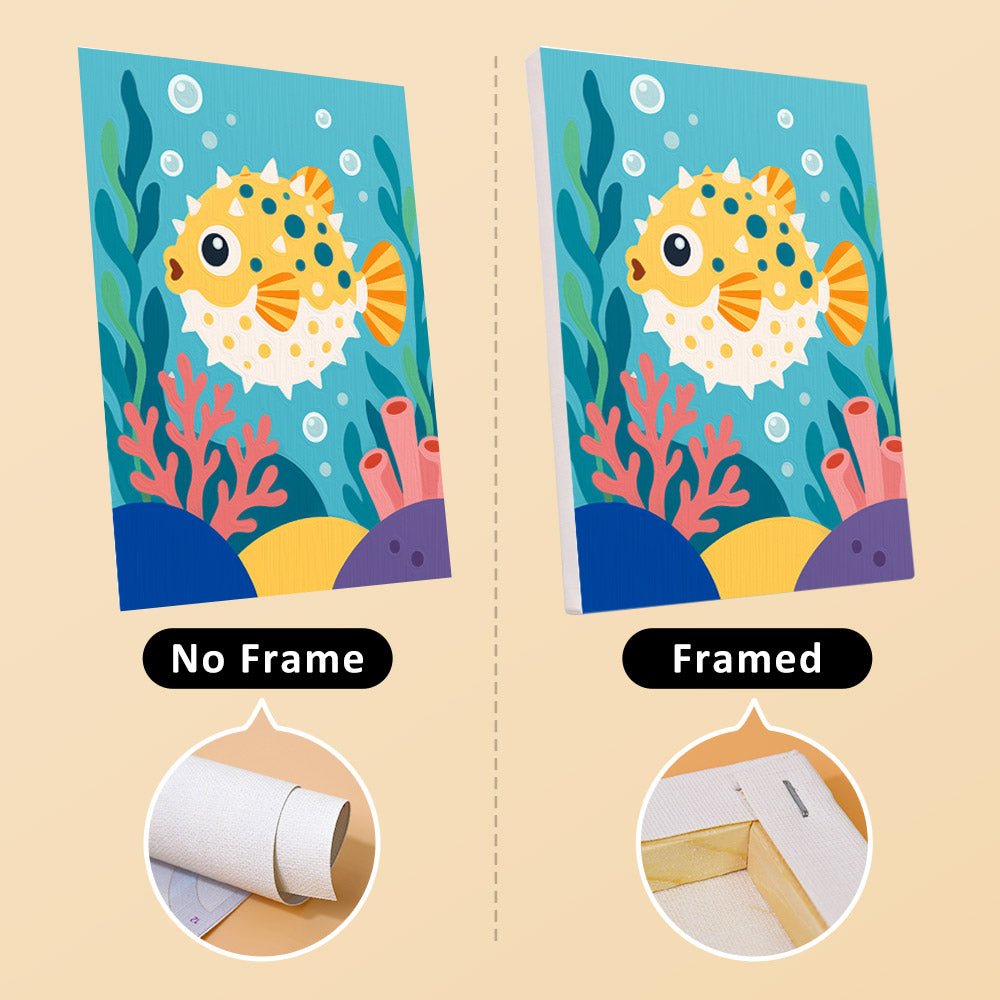 No frame vs. framed canvas
