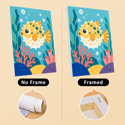 No frame vs. framed canvas