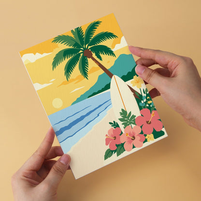 Tropical Shores – Set of 6 Mini Paintings - Judy Paint