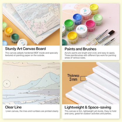 Tropical Shores – Set of 6 Mini Paintings - Judy Paint