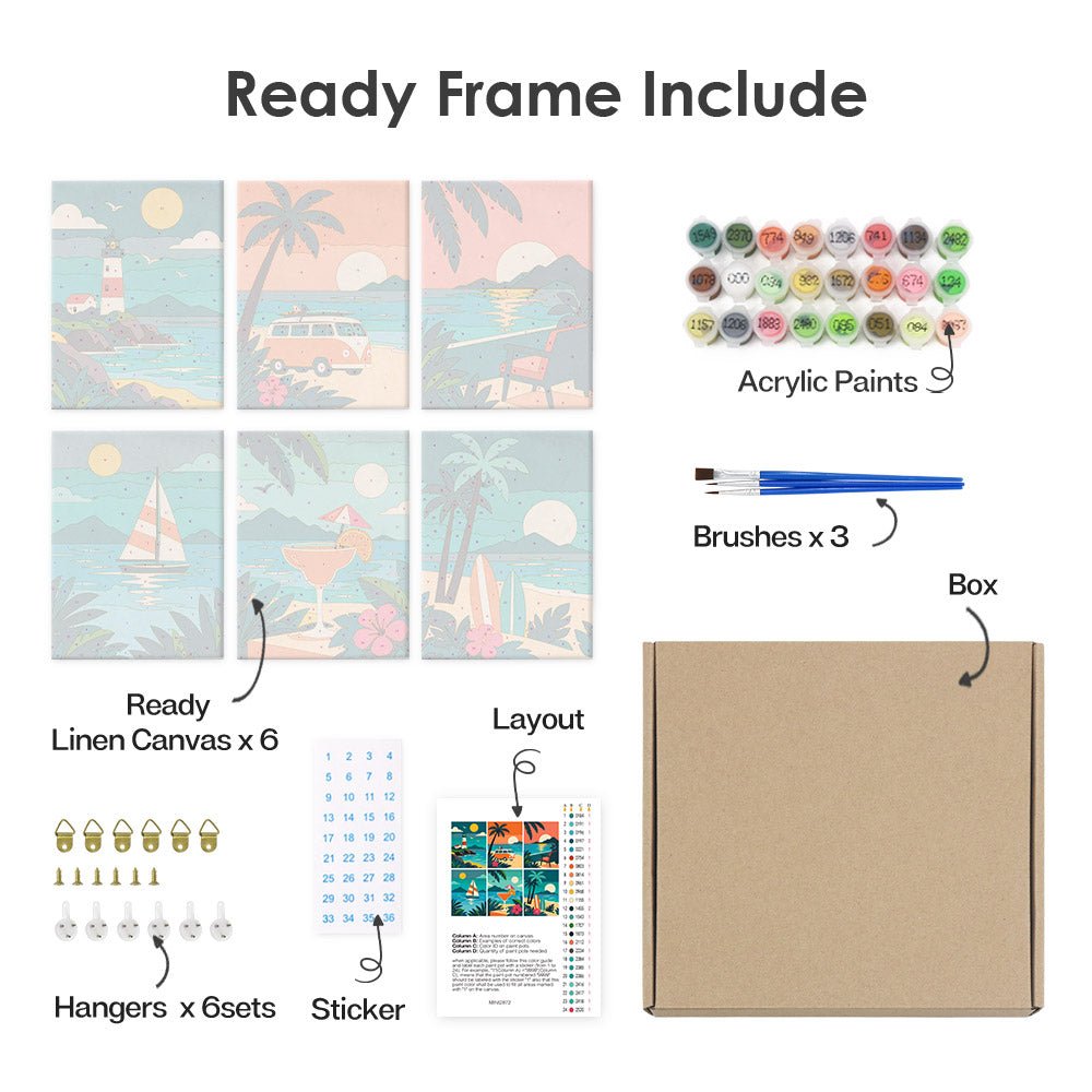 What's included with the framed canvas version