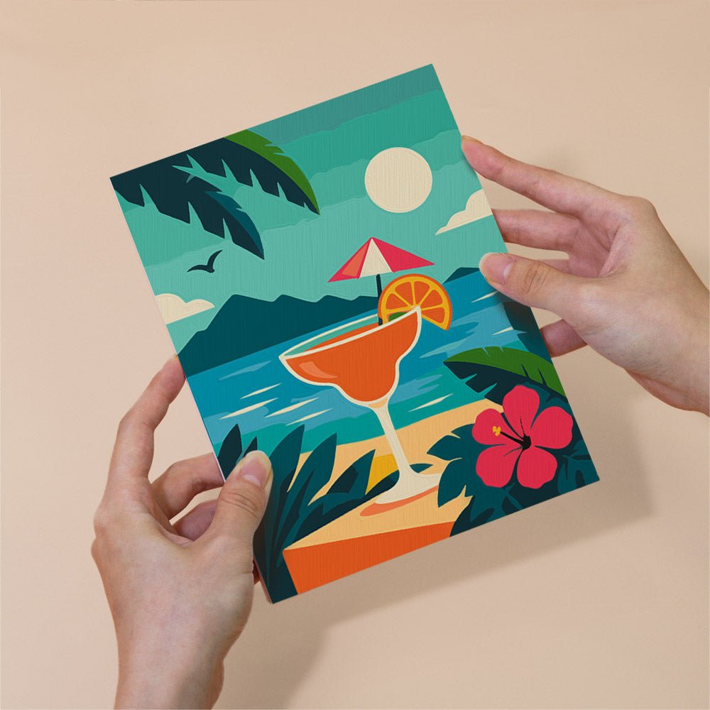 Tropical Sunset Cove mini painting set