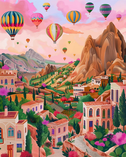Turkish Village Hot Air Balloon Adventure - Judy Paint