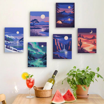 Twilight Purple Skies mini painting set