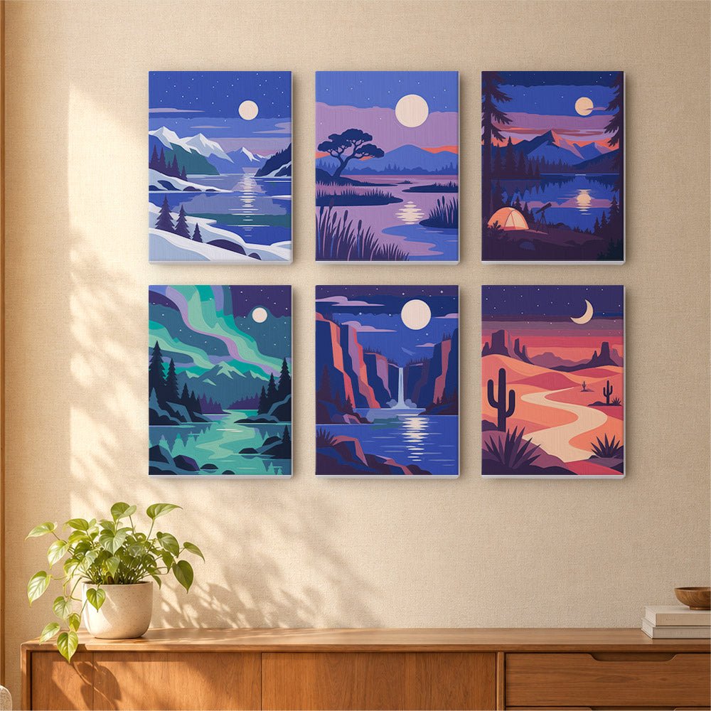 Twilight Purple Skies mini painting set