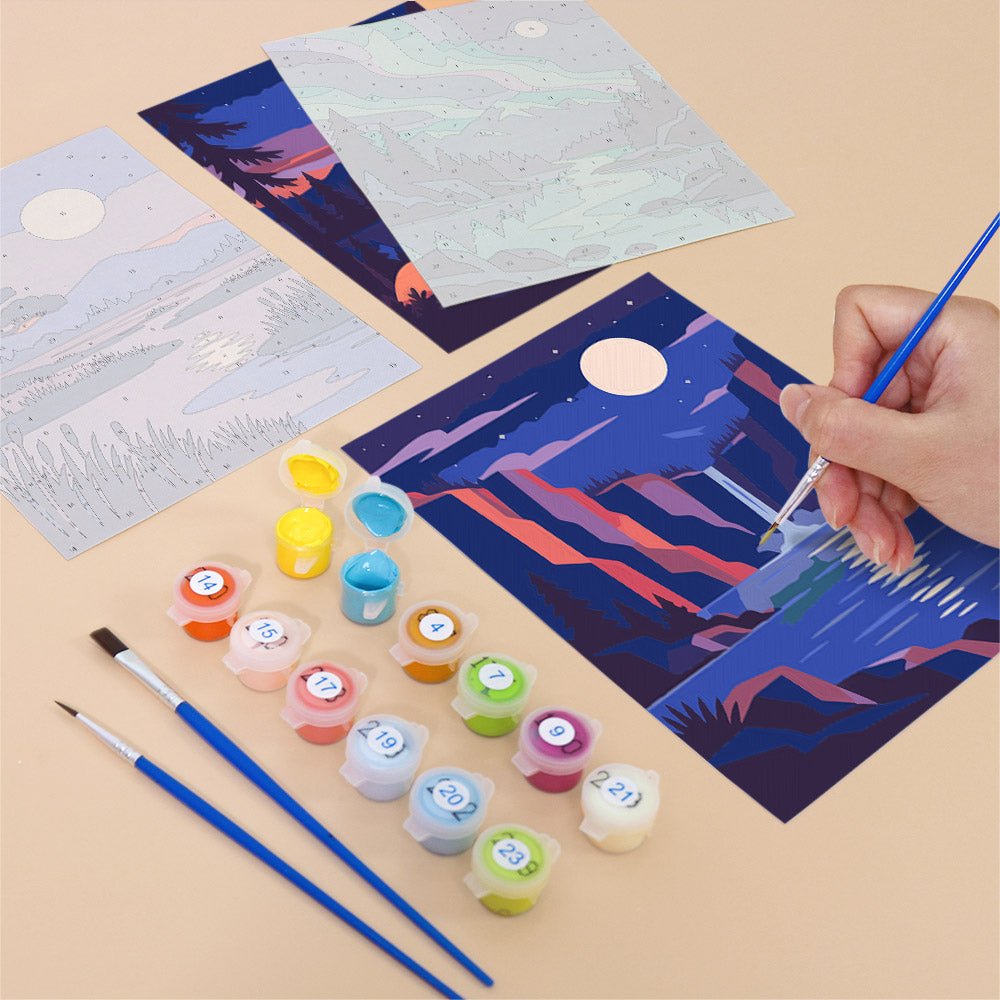 Twilight Purple Skies mini painting set