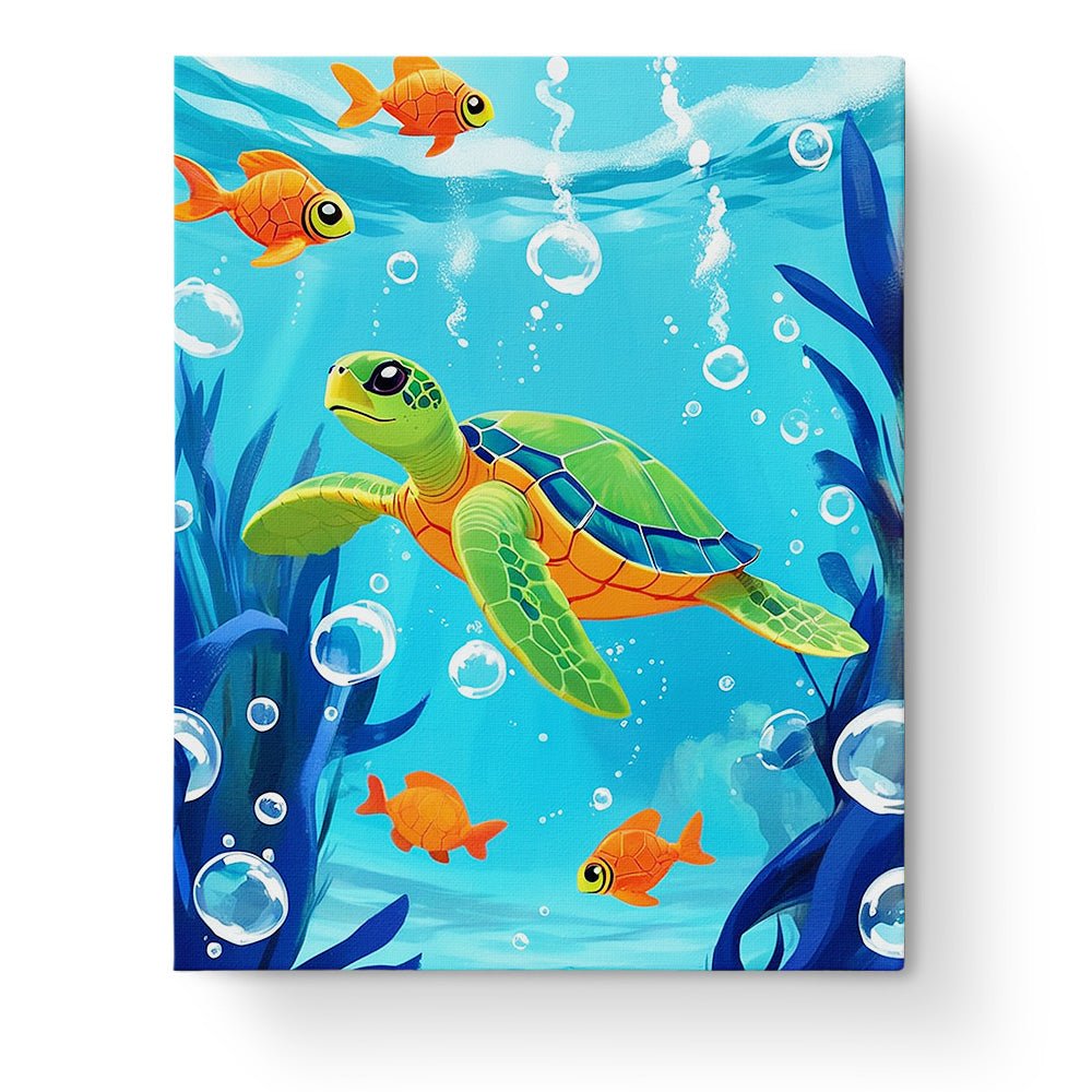 Underwater Turtle Adventure - Kids - Judy Paint