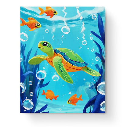 Underwater Turtle Adventure - Kids - Judy Paint