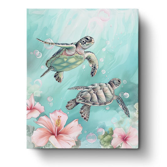 Underwater Turtle Paradise - Judy Paint