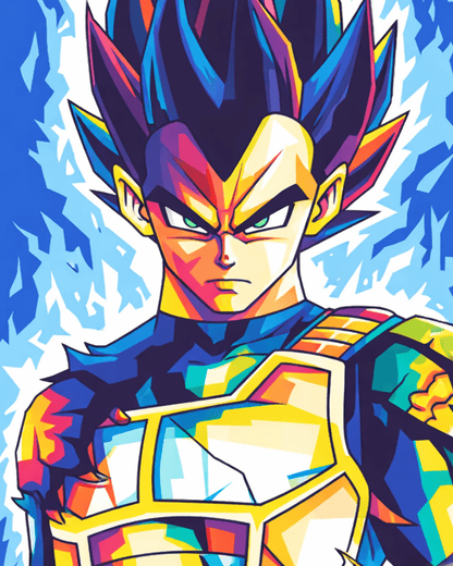 Vegeta Warrior Focus - Anime - Judy Paint