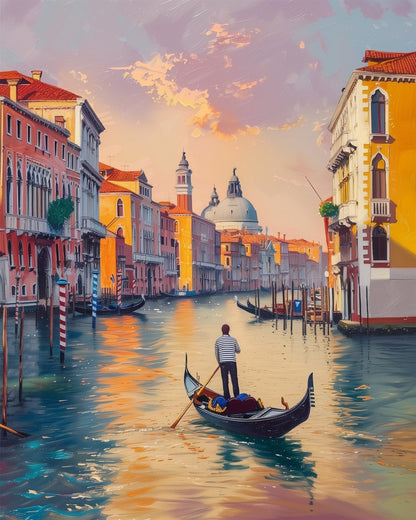 Venetian Sunset - Venice - Judy Paint