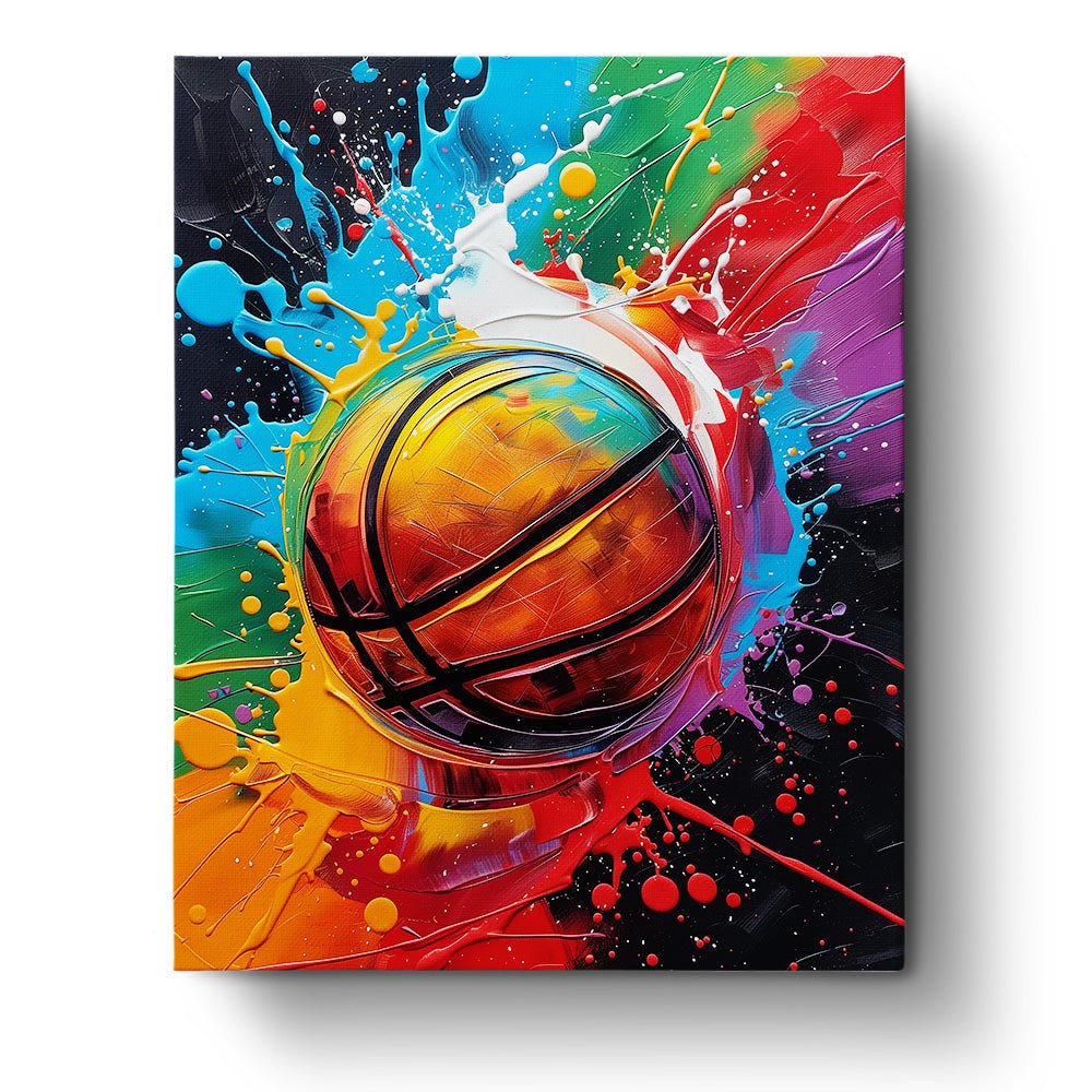 Vibrant Basketball Splash - USA - Judy Paint