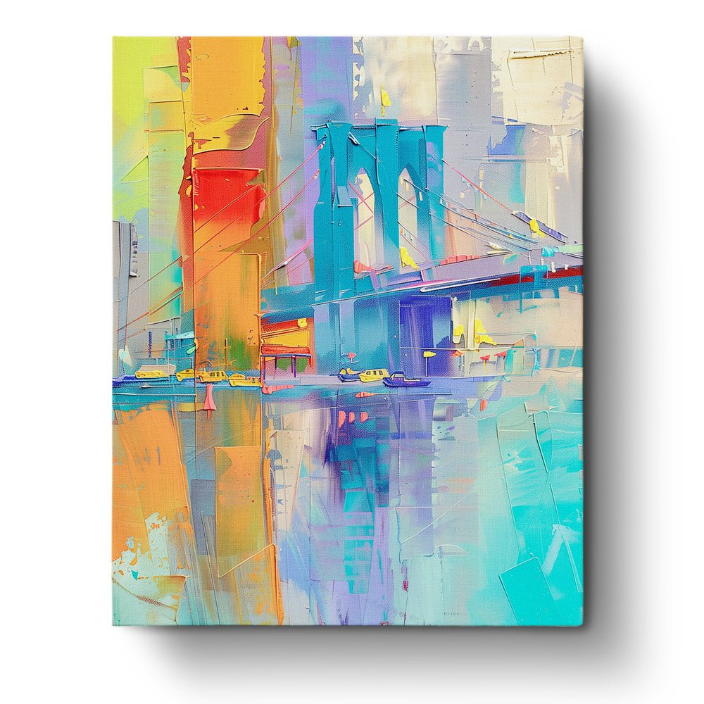 Vibrant Brooklyn Bridge - USA - Judy Paint