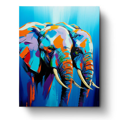 Vibrant Elephant - Abstract Animals - Judy Paint