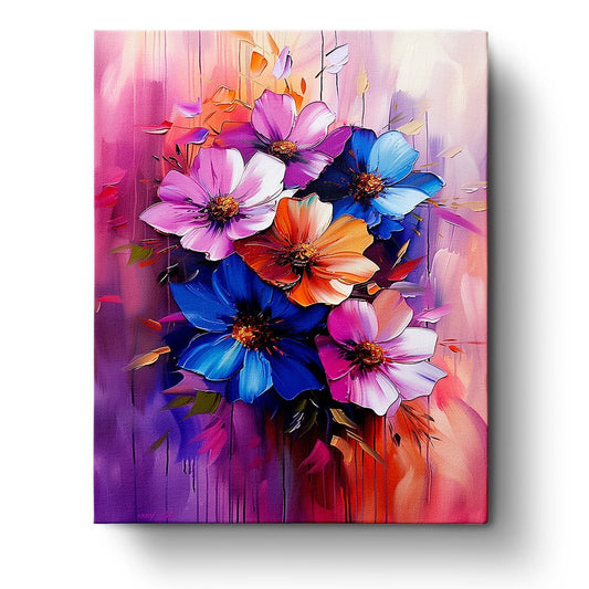 Vibrant Floral Harmony - Meditation - Judy Paint