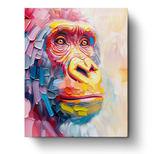 Vibrant Gorilla - Abstract Animals - Judy Paint