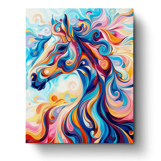 Vibrant Horse Dream - Abstract Animals - Judy Paint