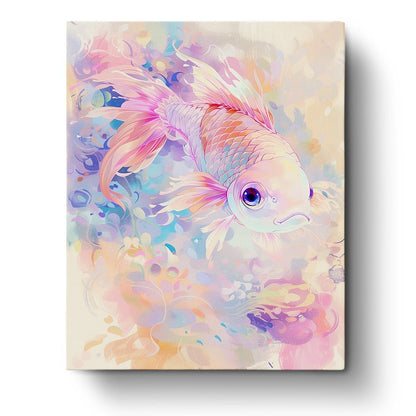 Vibrant Koi Serenity - Abstract Animals - Judy Paint