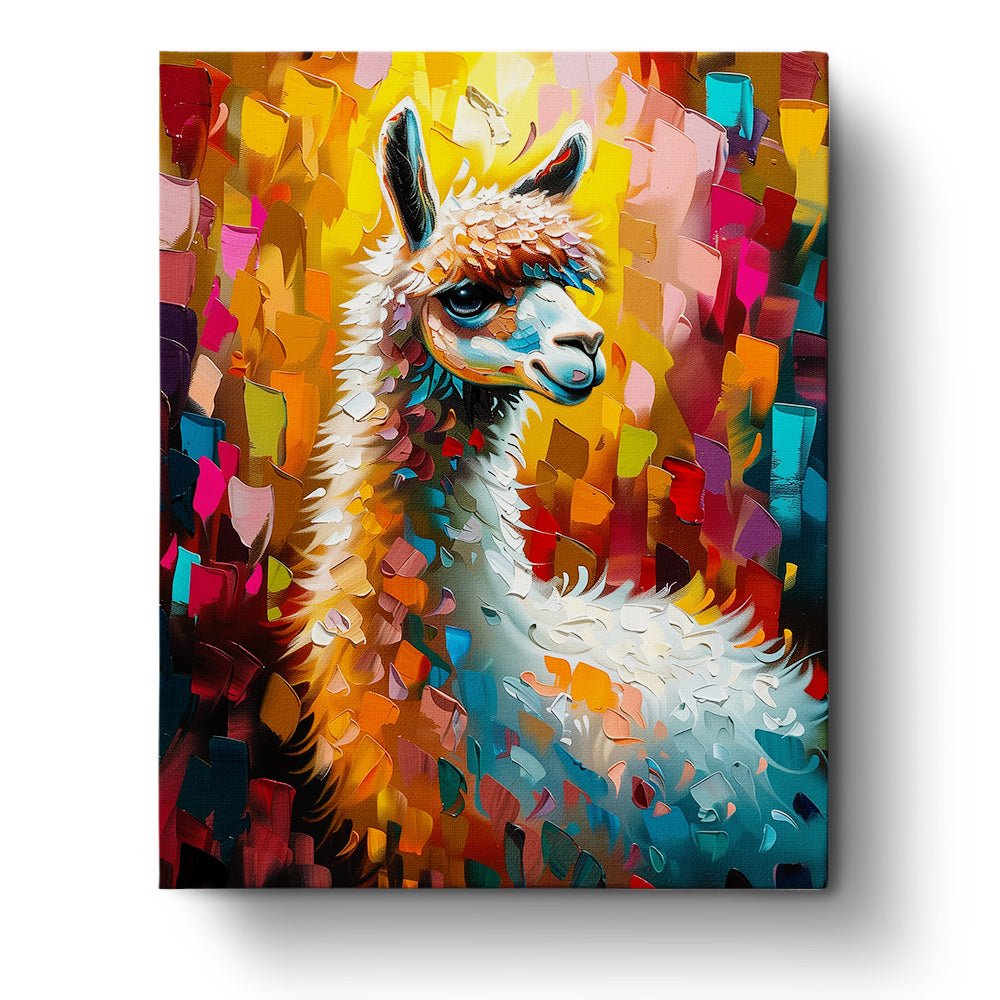 Vibrant Llama - Abstract Animals - Judy Paint